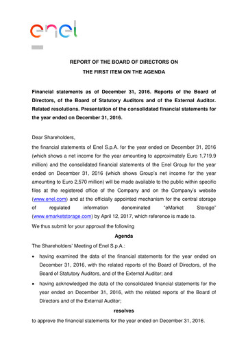 Thumbnail Enel Financial Statement 2016