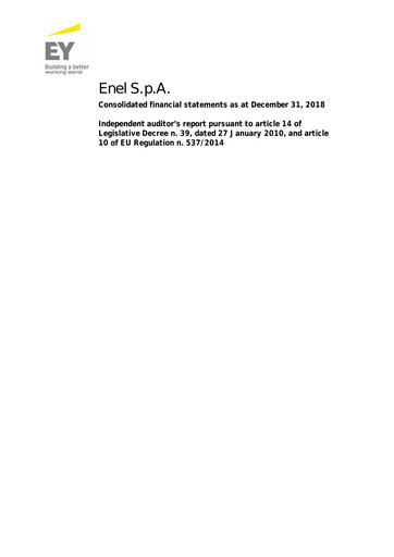 Thumbnail Enel Financial Statement 2018
