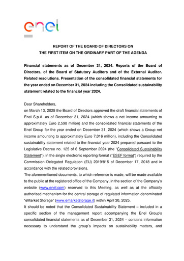 Thumbnail Enel Financial Statement 2024