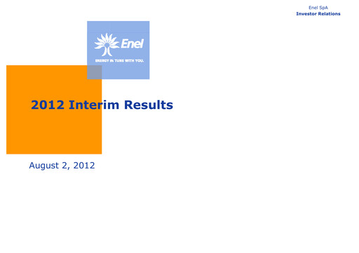 Thumbnail Enel Half-year Report 2012-h1