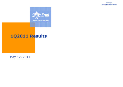Thumbnail Enel Quarterly Report 2011-q1