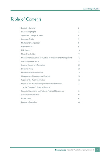 Vorschaubild Bumrungrad Hospital Jahresbericht 2004