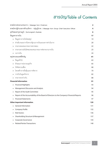 Vorschaubild Bumrungrad Hospital Jahresbericht 2005