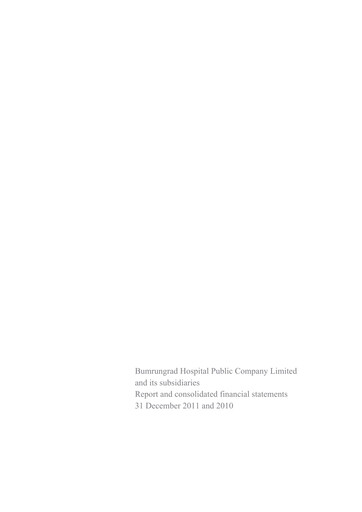 Thumbnail Bumrungrad Hospital Financial Statement 2011
