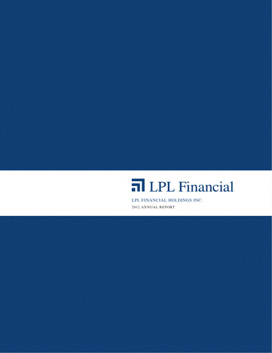Thumbnail LPL Financial
 Annual Report 2012