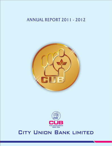 Thumbnail City Union Bank
 Annual Report 2011-2012