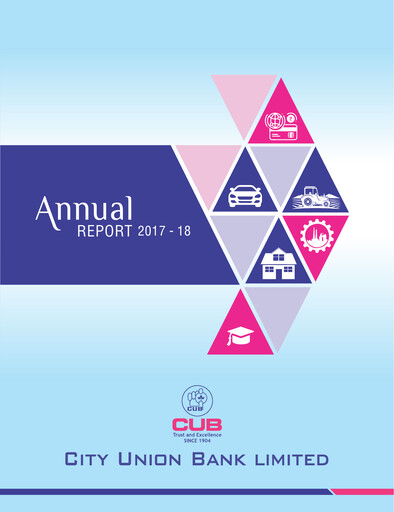 Thumbnail City Union Bank
 Annual Report 2017-2018