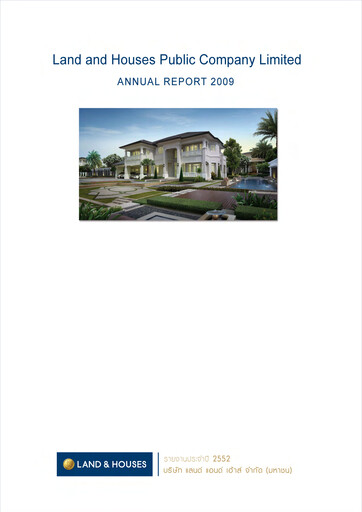 Thumbnail Land and Houses Annual Report 2009