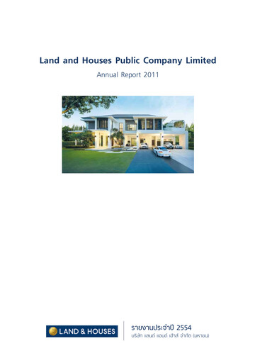 Thumbnail Land and Houses Annual Report 2011