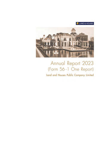 Thumbnail Land and Houses Annual Report 2023