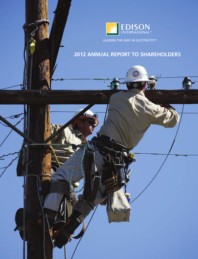 Thumbnail Edison International
 Annual Report 2012