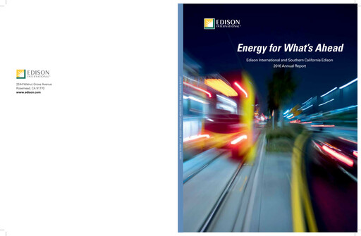 Thumbnail Edison International
 Annual Report 2016