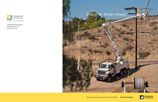 Thumbnail Edison International
 Annual Report 2018