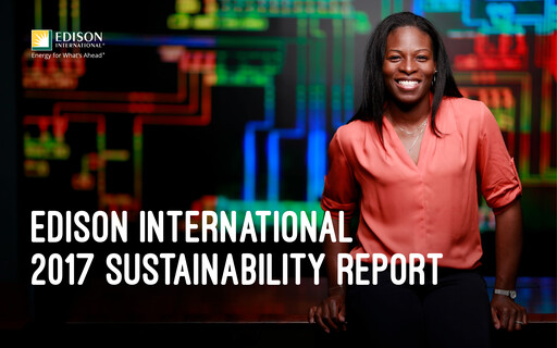 Thumbnail Edison International
 Sustainability Report 2017