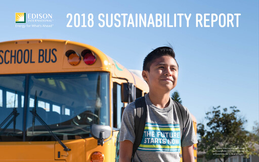Thumbnail Edison International
 Sustainability Report 2018