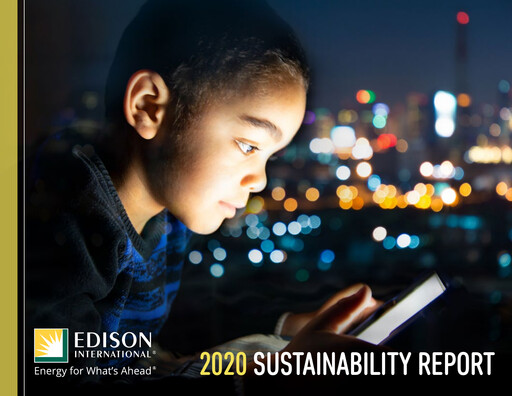 Thumbnail Edison International
 Sustainability Report 2020