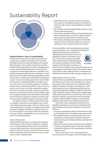 Thumbnail Industrivarden Sustainability Report 2020