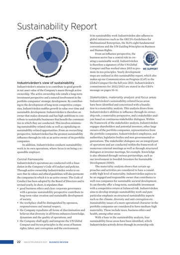 Thumbnail Industrivarden Sustainability Report 2021