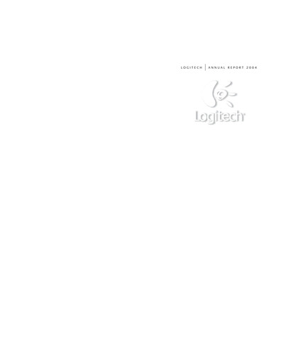 Thumbnail Logitech Annual Report 2004