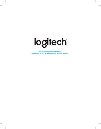 Thumbnail Logitech Annual Report 2020