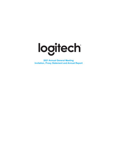 Thumbnail Logitech Annual Report 2021