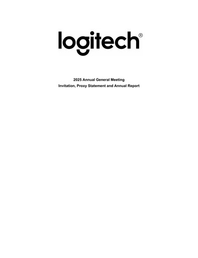 Thumbnail Logitech Annual Report 2025