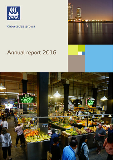 Thumbnail Yara International
 Annual Report 2016