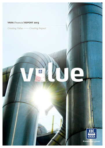 Thumbnail Yara International
 Financial Report 2013