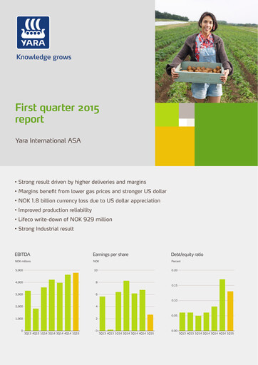 Thumbnail Yara International
 Quarterly Report 2015-q1