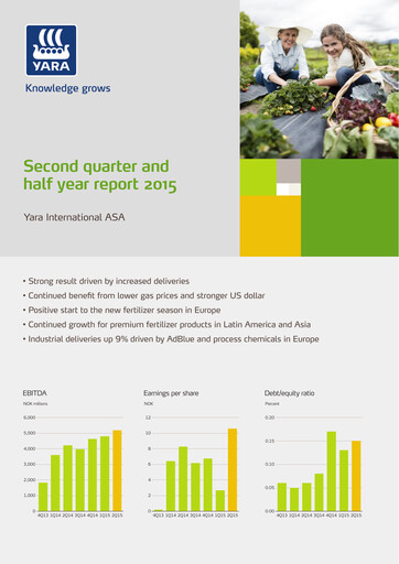 Thumbnail Yara International
 Quarterly Report 2015-q2
