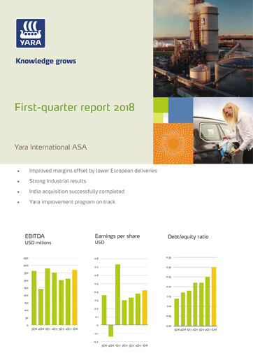 Thumbnail Yara International
 Quarterly Report 2018-q1