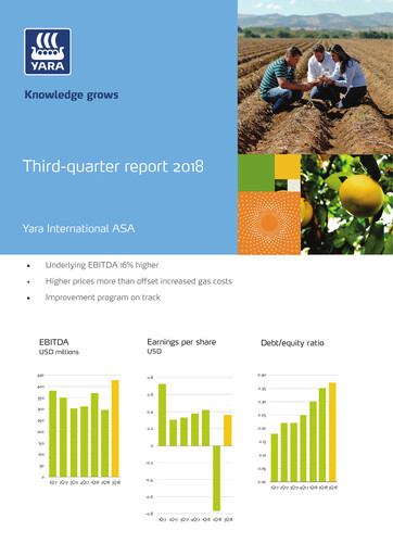 Thumbnail Yara International
 Quarterly Report 2018-q3