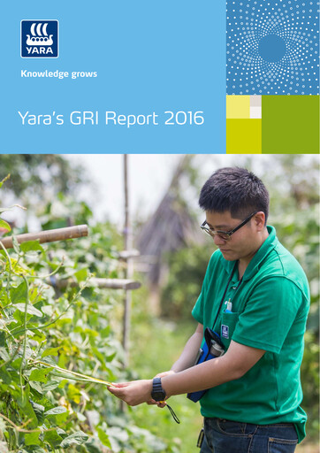 Thumbnail Yara International
 Sustainability Report 2016