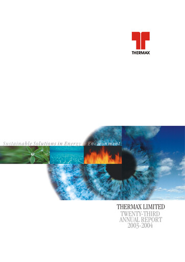Thumbnail Thermax Annual Report 2003-2004