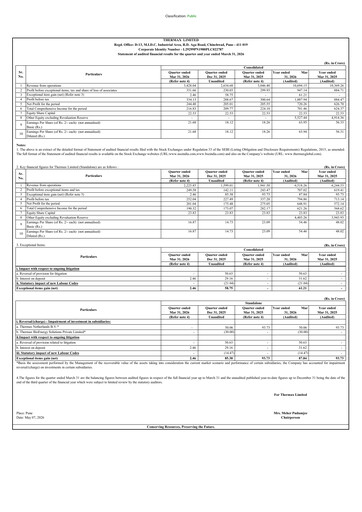 Thumbnail Thermax Financial Statement 2025-2026
