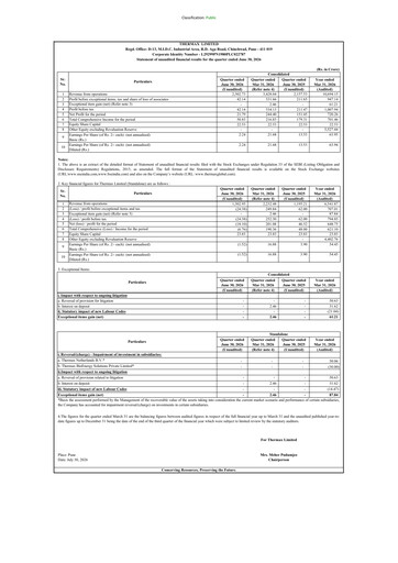 Thumbnail Thermax Quarterly Report 2026-q1