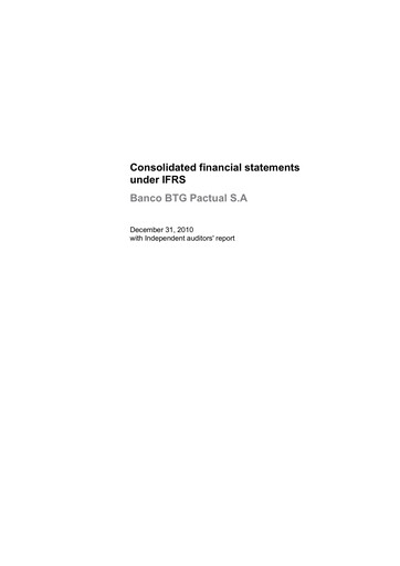 Thumbnail BTG Pactual Financial Statement 2010