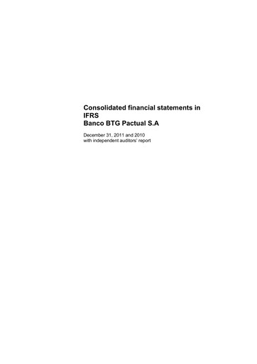Thumbnail BTG Pactual Financial Statement 2011