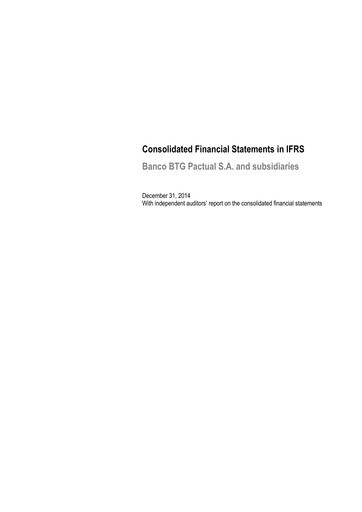 Thumbnail BTG Pactual Financial Statement 2014