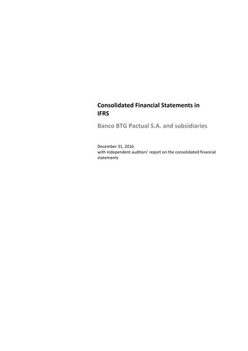 Thumbnail BTG Pactual Financial Statement 2016