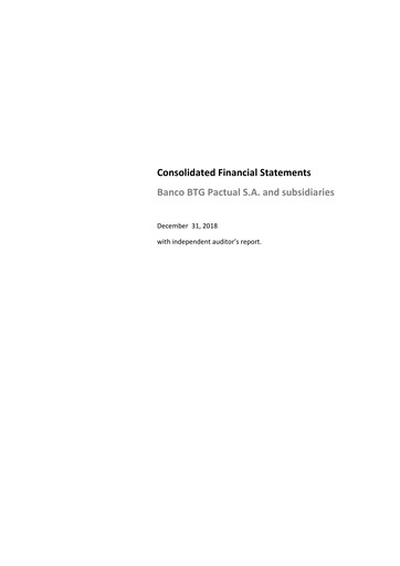Thumbnail BTG Pactual Financial Statement 2018