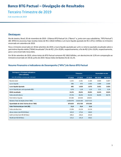 Thumbnail BTG Pactual Quarterly Report 2019-q3