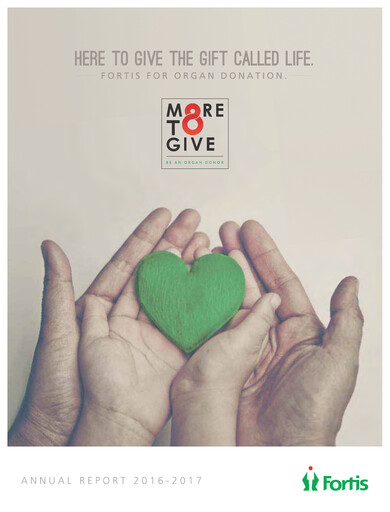 Thumbnail Fortis Healthcare Annual Report 2016-2017