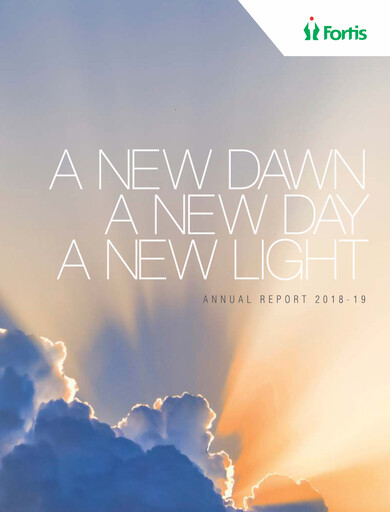 Thumbnail Fortis Healthcare Annual Report 2018-2019