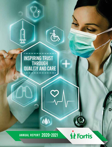 Thumbnail Fortis Healthcare Annual Report 2020-2021
