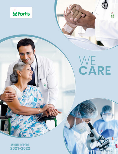 Thumbnail Fortis Healthcare Annual Report 2021-2022
