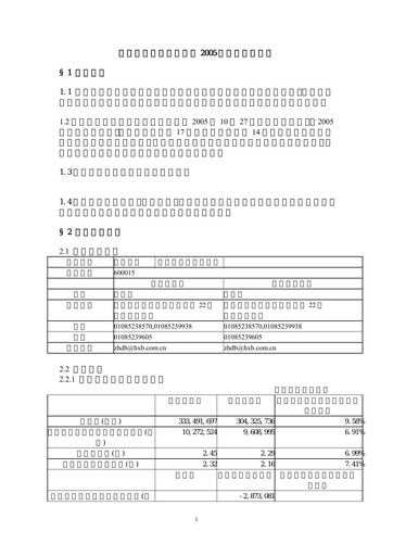 Thumbnail Hua Xia Bank Quarterly Report 2005-q3