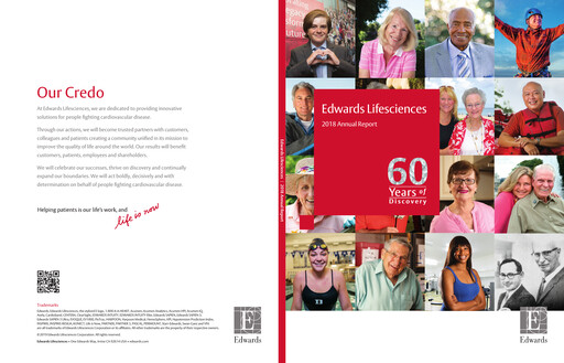 Thumbnail Edwards Lifesciences Annual Report 2018