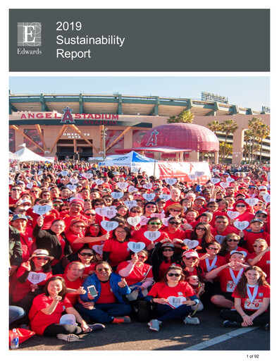 Thumbnail Edwards Lifesciences Sustainability Report 2019