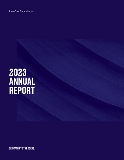 Thumbnail Live Oak Bank
 Annual Report 2023
